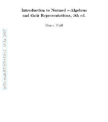 خرید و دانلود نسخه کامل کتاب Introduction to normed star-algebras and their representations