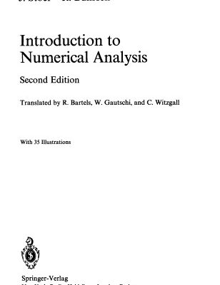 خرید و دانلود نسخه کامل کتاب Introduction to numerical analysis
