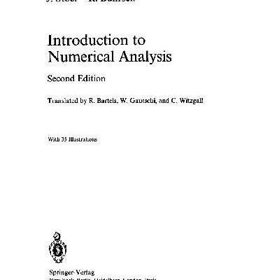 خرید و دانلود نسخه کامل کتاب Introduction to Numerical Analysis