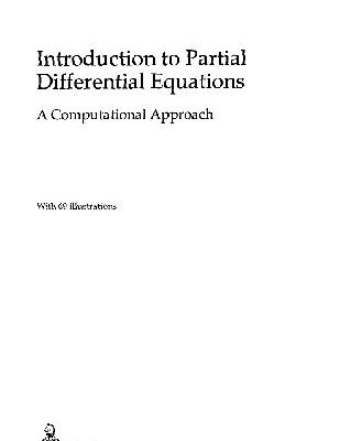خرید و دانلود نسخه کامل کتاب Introduction to Partial Differential Equations A Computational Approach