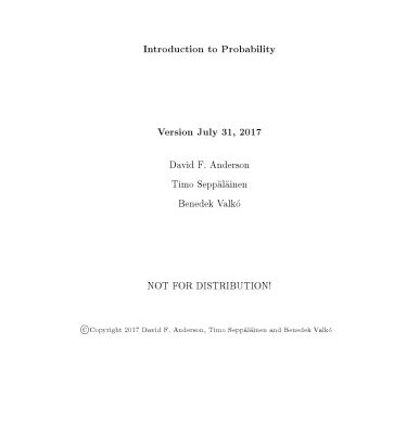 خرید و دانلود نسخه کامل کتاب Introduction to Probability