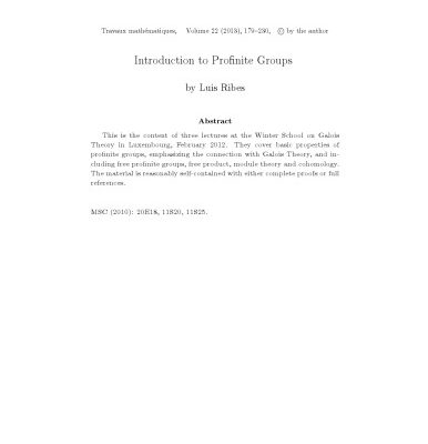 خرید و دانلود نسخه کامل کتاب Introduction to Profinite Groups