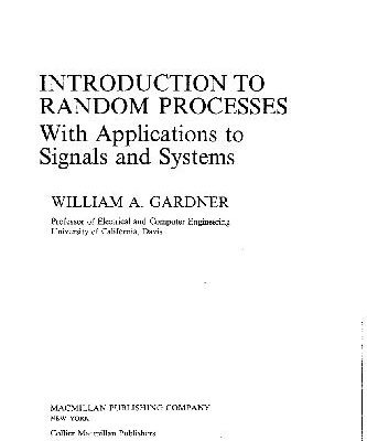 خرید و دانلود نسخه کامل کتاب Introduction to random processes: with applications to signals and systems