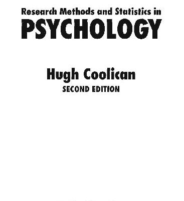 خرید و دانلود نسخه کامل کتاب Introduction To Research Methods and Statistics in Psychology