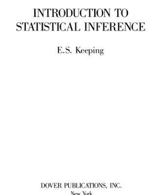خرید و دانلود نسخه کامل کتاب Introduction to Statistical Inference