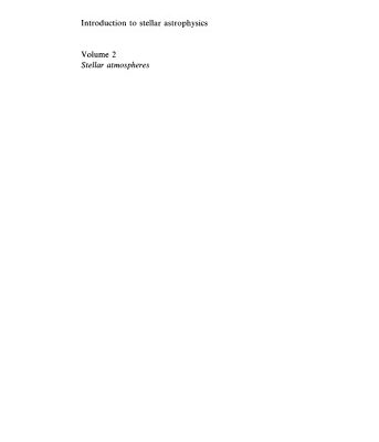 خرید و دانلود نسخه کامل کتاب Introduction to Stellar Astrophysics: Volume 2