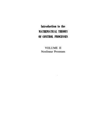 خرید و دانلود نسخه کامل کتاب Introduction to the mathematical theory of control processes