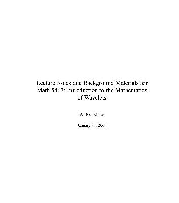 خرید و دانلود نسخه کامل کتاب Introduction to the Mathematics of Wavelets