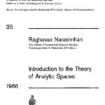 خرید و دانلود نسخه کامل کتاب Introduction to the Theory of Analytic Spaces