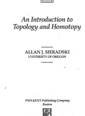 خرید و دانلود نسخه کامل کتاب introduction to topology and homotopy