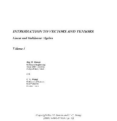 خرید و دانلود نسخه کامل کتاب Introduction to Vectors and Tensors