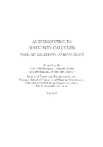خرید و دانلود نسخه کامل کتاب Introductiont To Malliavin Calculus With Applications To Economics_689b7017dee5e.jpeg خرید و دانلود نسخه کامل کتاب Introductiont To Malliavin Calculus With Applications To Economics