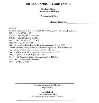 خرید و دانلود نسخه کامل کتاب Introductory course in diff. equations for students in classical and engineering colleges