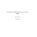 خرید و دانلود نسخه کامل کتاب Introductory Differential Equations using SAGE