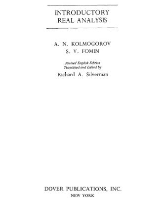 خرید و دانلود نسخه کامل کتاب Introductory Real Analysis