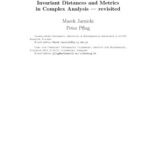 خرید و دانلود نسخه کامل کتاب Invariant distances and metrics in complex analysis