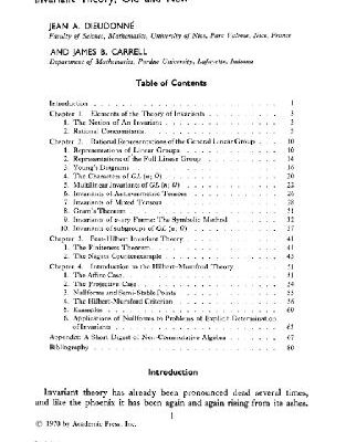 خرید و دانلود نسخه کامل کتاب Invariant theory, old and new