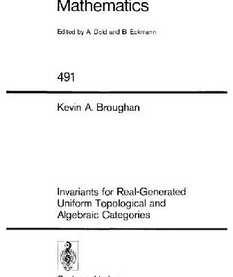 خرید و دانلود نسخه کامل کتاب Invariants for Real-Generated Uniform Topological and Algebraic Categories
