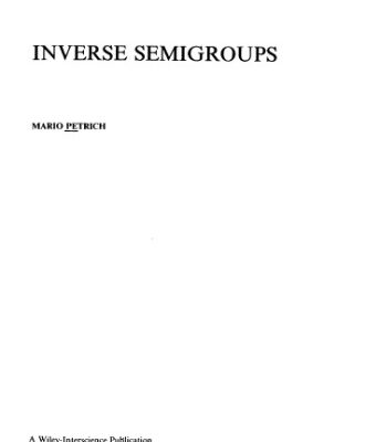 خرید و دانلود نسخه کامل کتاب Inverse Semigroups