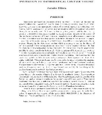 خرید و دانلود نسخه کامل کتاب Invitation to mathematical control theory