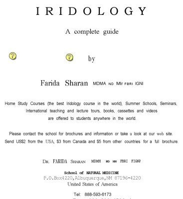 خرید و دانلود نسخه کامل کتاب Iridology: A complete guide