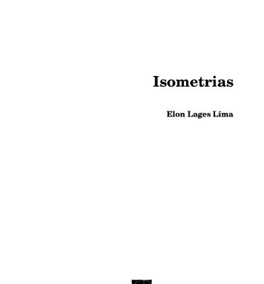 خرید و دانلود نسخه کامل کتاب Isometrias