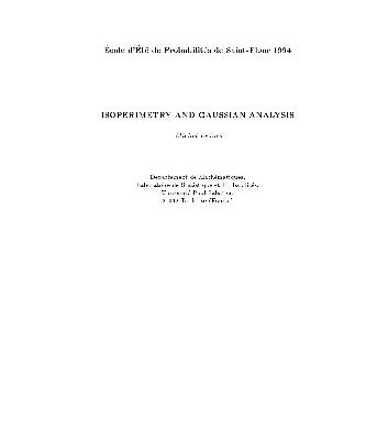 خرید و دانلود نسخه کامل کتاب Isoperimetry and Gaussian analysis