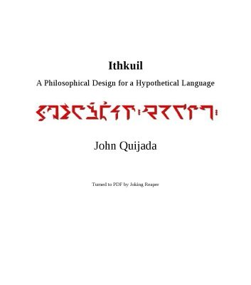 خرید و دانلود نسخه کامل کتاب Ithkuil: A Philosophical Design for a Hypothetical Language