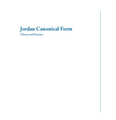 خرید و دانلود نسخه کامل کتاب Jordan canonical form: Theory and practice