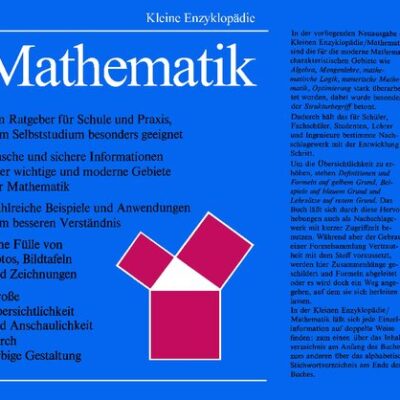 خرید و دانلود نسخه کامل کتاب Kleine Enzyklopädie Mathematik