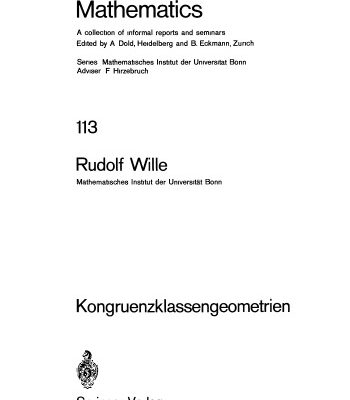 خرید و دانلود نسخه کامل کتاب Kongruenzklassengeometrien