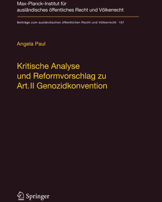 خرید و دانلود نسخه کامل کتاب Kritische Analyse und Reformvorschlag zu Art. II Genozidkonvention