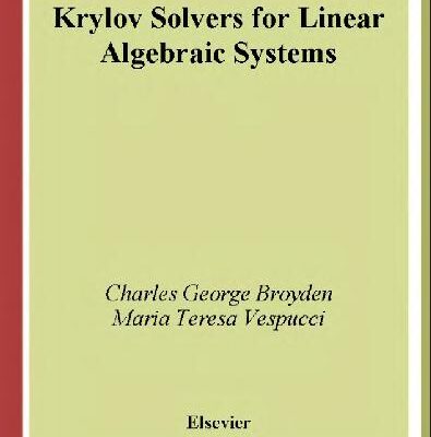 خرید و دانلود نسخه کامل کتاب Krylov solvers for linear algebraic systems