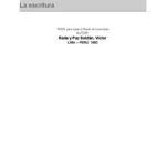 خرید و دانلود نسخه کامل کتاب La escritura
