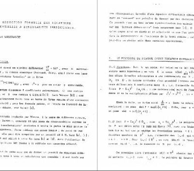 خرید و دانلود نسخه کامل کتاب La reduction formelle des equations differentielles a singularites irregulieres