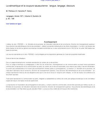 خرید و دانلود نسخه کامل کتاب La sémantique et la coupure saussurienne: langue, langage, discours