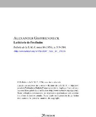 خرید و دانلود نسخه کامل کتاب La theorie de Fredholm