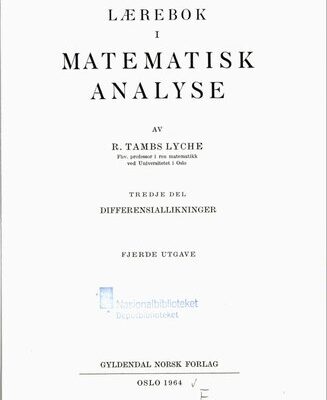 خرید و دانلود نسخه کامل کتاب Lærebok i matematisk analyse 3 : Differensialligninger