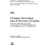 خرید و دانلود نسخه کامل کتاب L’Analyse Harmonique Dans Le Domaine Complexe