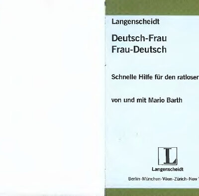 خرید و دانلود نسخه کامل کتاب Langenscheidt Deutsch – Frau Frau – Deutsch