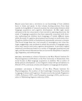 خرید و دانلود نسخه کامل کتاب Language Acquisition and Conceptual Development
