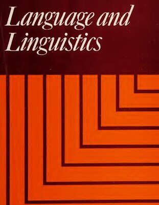 خرید و دانلود نسخه کامل کتاب Language and Linguistics