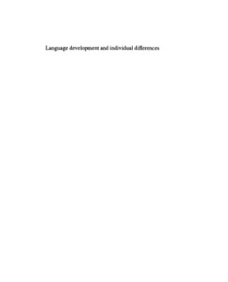 خرید و دانلود نسخه کامل کتاب Language Development and Individual Differences: A Study of Auxiliary Verb Learning