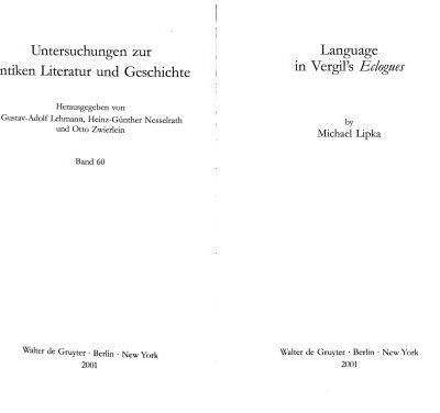 خرید و دانلود نسخه کامل کتاب Language in Vergil’s Eclogues