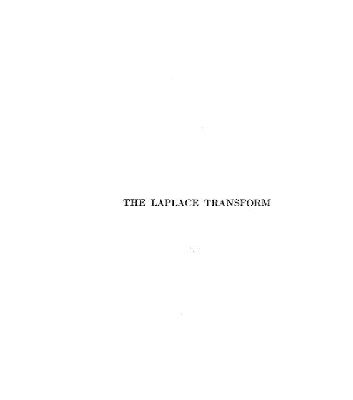 خرید و دانلود نسخه کامل کتاب Laplace Transform
