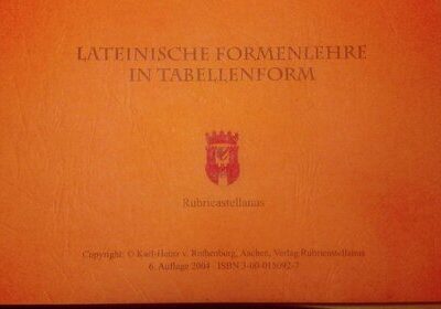 خرید و دانلود نسخه کامل کتاب Lateinische Formenlehre in Tabellenform