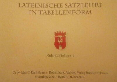 خرید و دانلود نسخه کامل کتاب Lateinische Satzlehre in Tabellenform