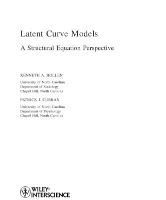 خرید و دانلود نسخه کامل کتاب Latent Curve Models: A Structural Equation Perspective (Wiley Series in Probability and Statistics)