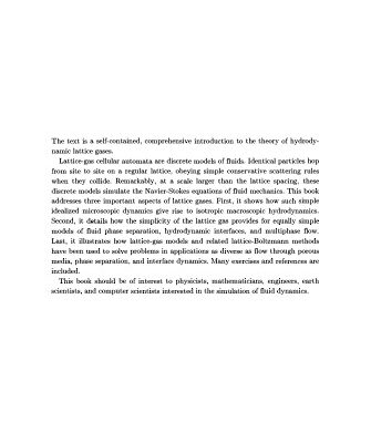 خرید و دانلود نسخه کامل کتاب Lattice-Gas Cellular Automata: Simple Models of Complex Hydrodynamics (Collection Alea-Saclay: Monographs and Texts in Statistical Physics)