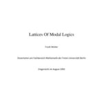 خرید و دانلود نسخه کامل کتاب Lattices of Modal Logics [PhD Thesis]